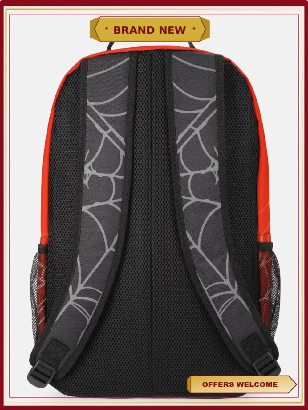 Spiderman Kids Sideways Wrap Around Backpack School Supplies